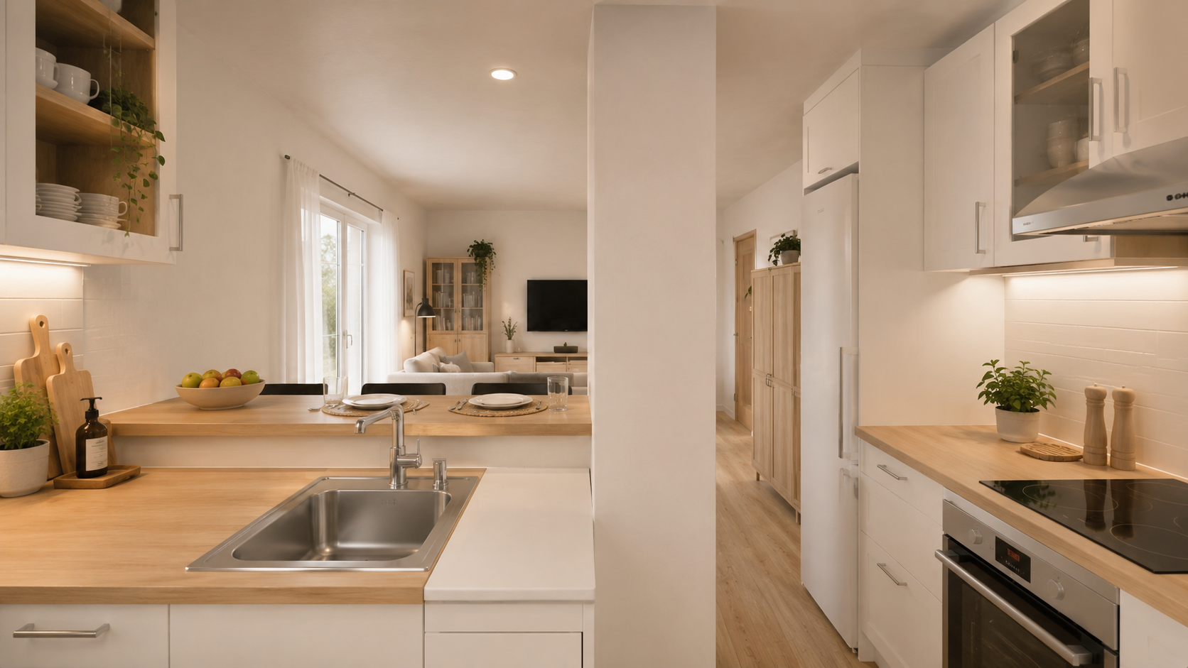 Földszinti apartman belső tere